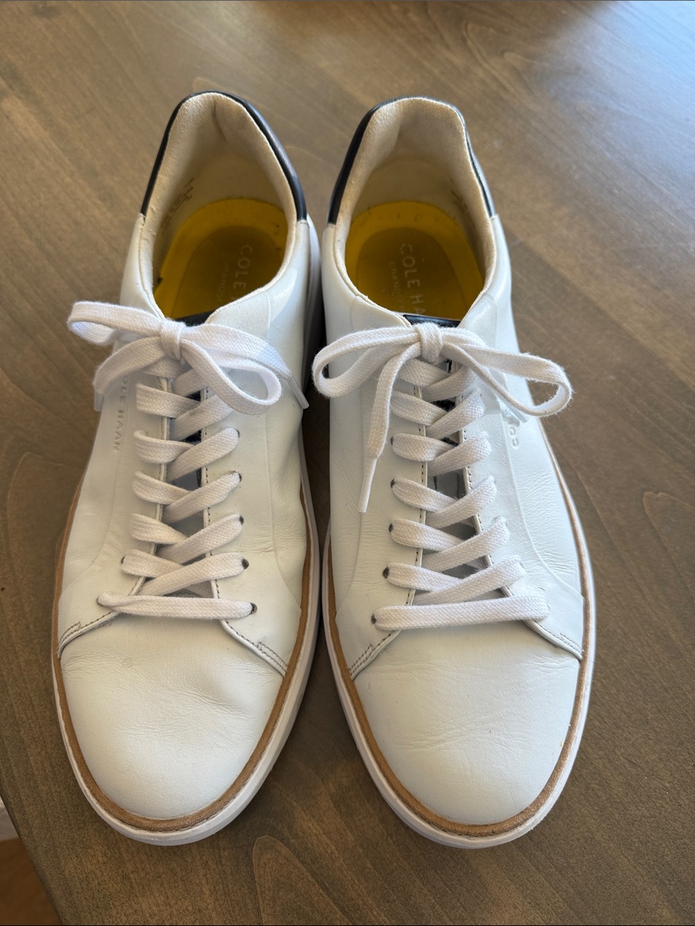 Cole Haan White Leather Sneakers size 11